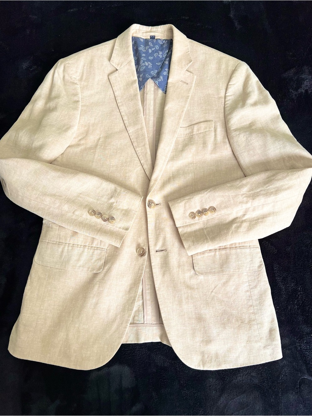 Linen & Cotton Jos. A Bank Men's Beige Blazer